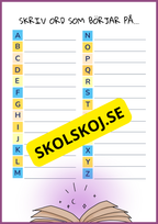 Stort paket - Skolstart (65 sidor)