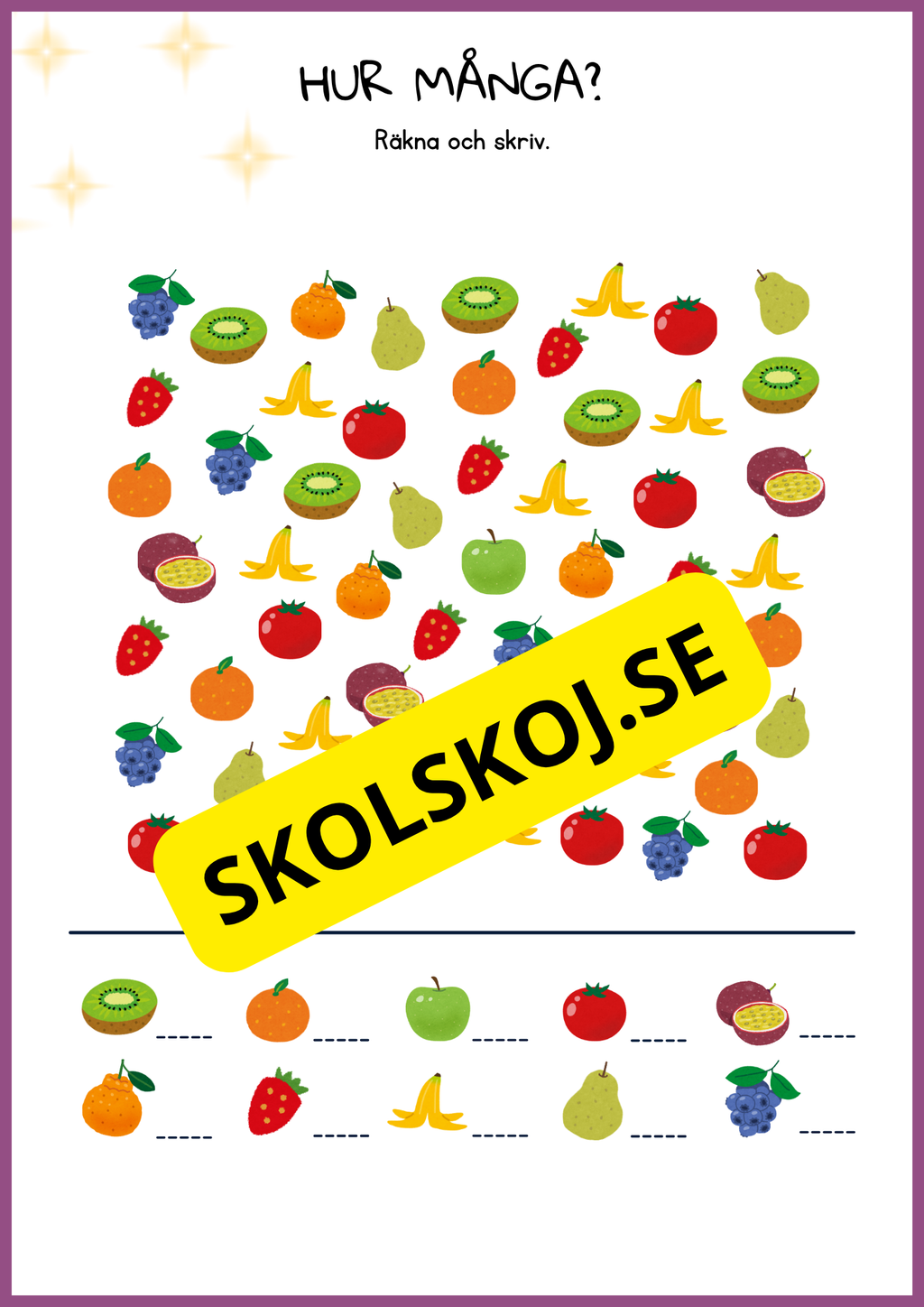 Stort paket - Skolstart (65 sidor)