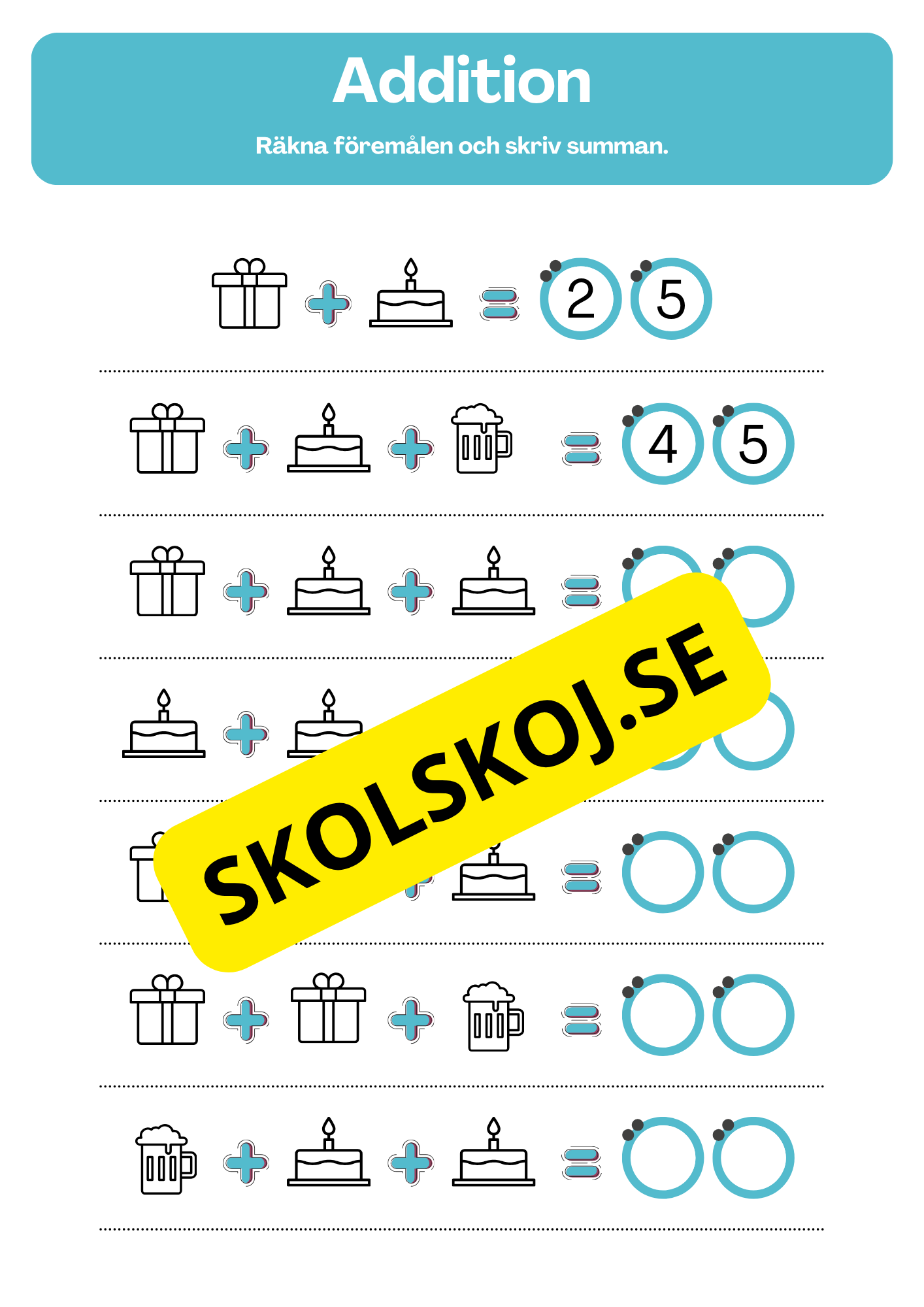 Stort paket - Skolstart (65 sidor)