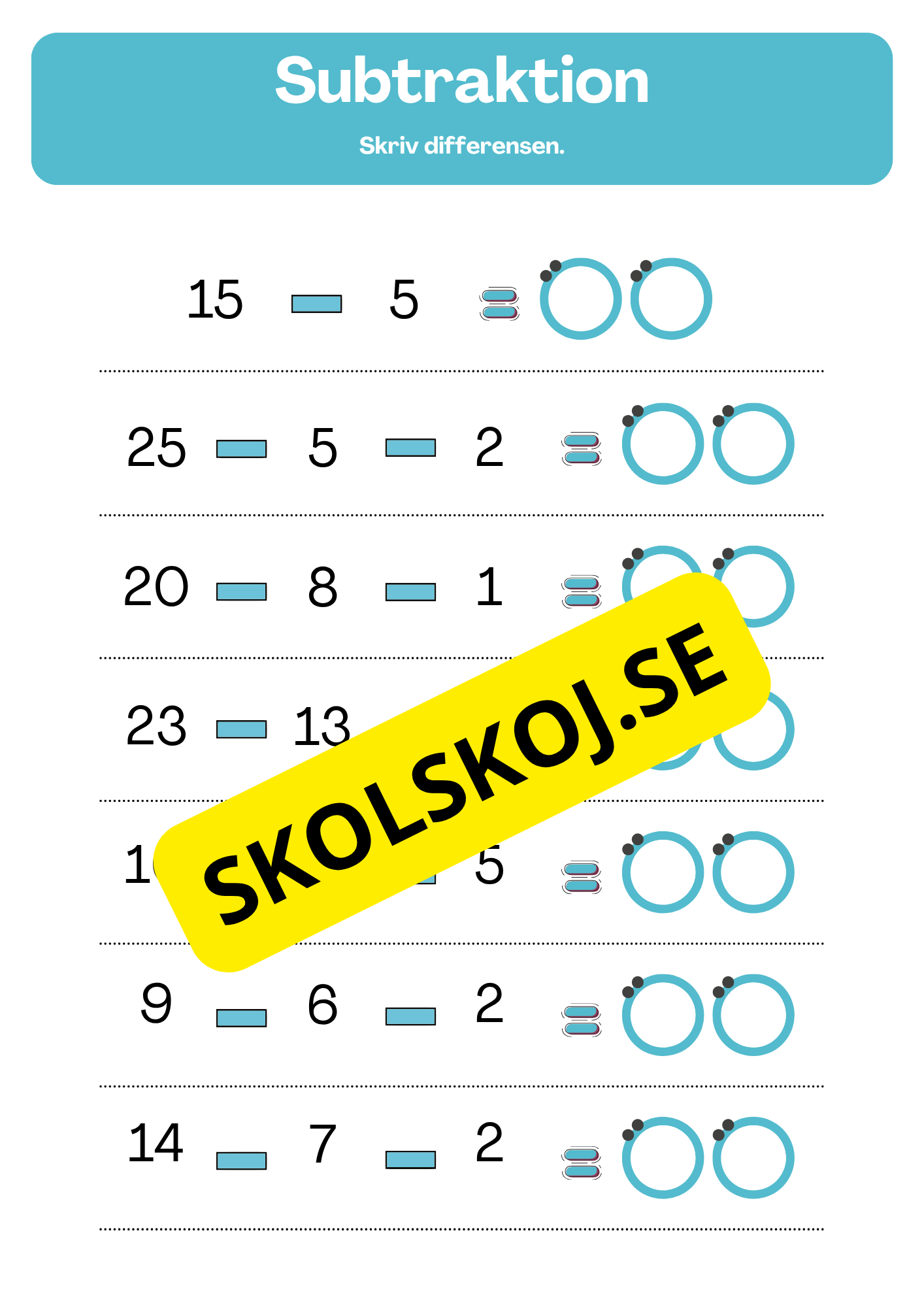 Stort paket - Skolstart (65 sidor)