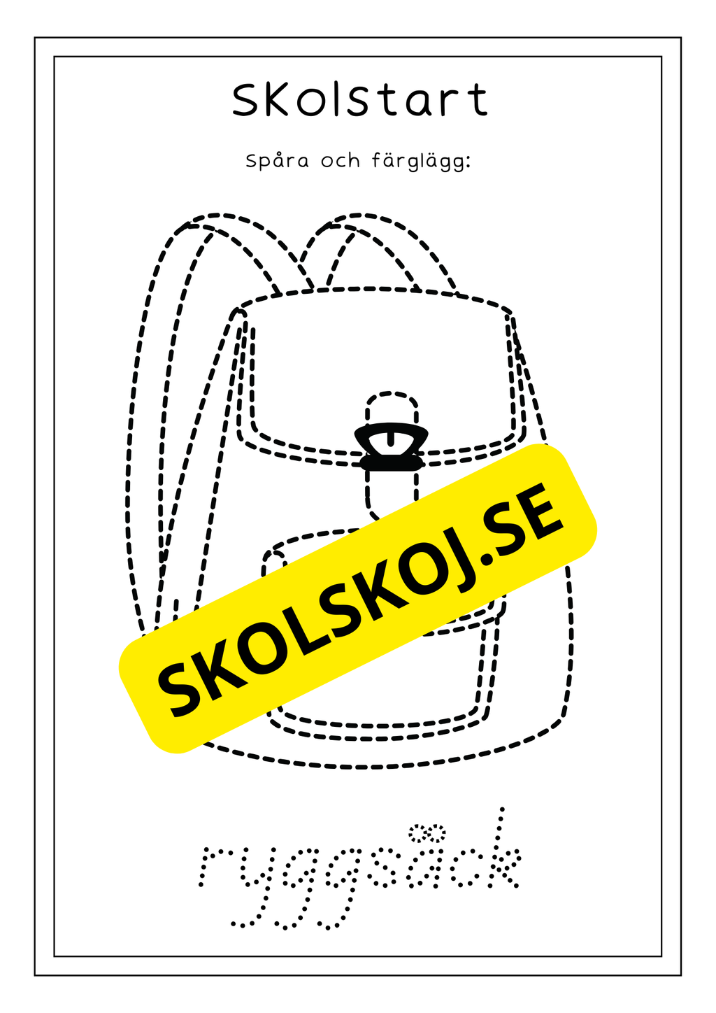 Stort paket - Skolstart (65 sidor)