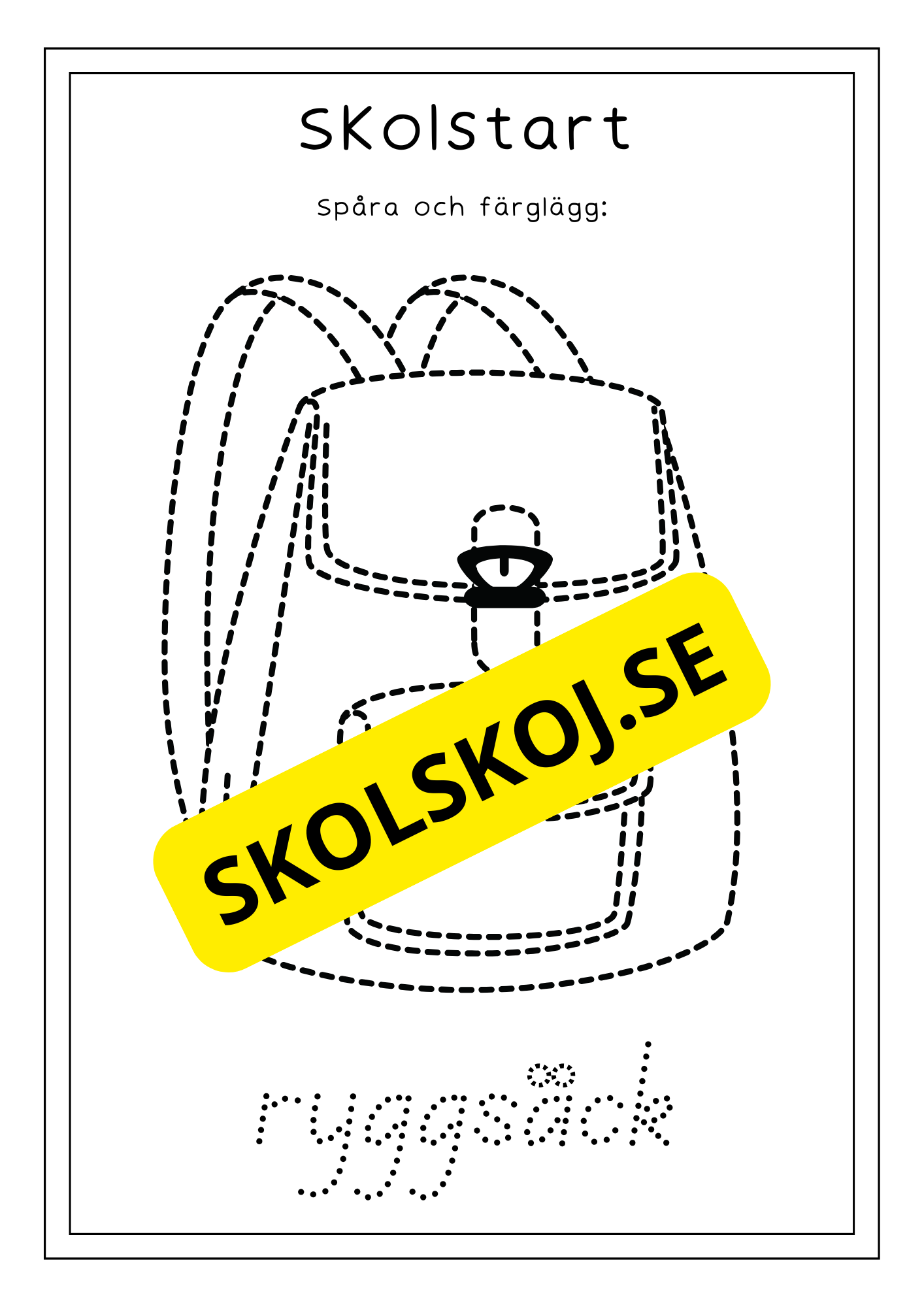 Stort paket - Skolstart (65 sidor)