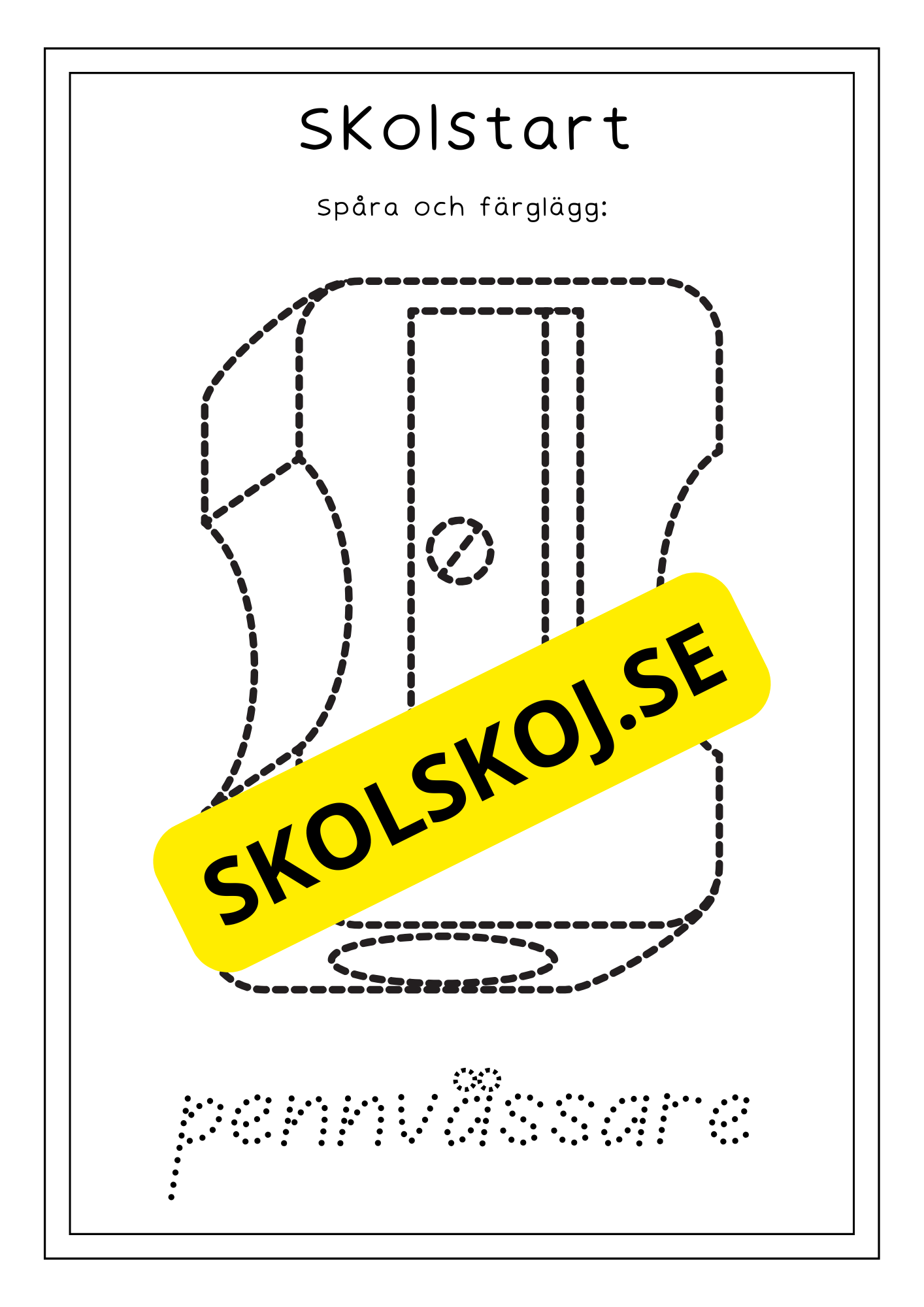 Stort paket - Skolstart (65 sidor)