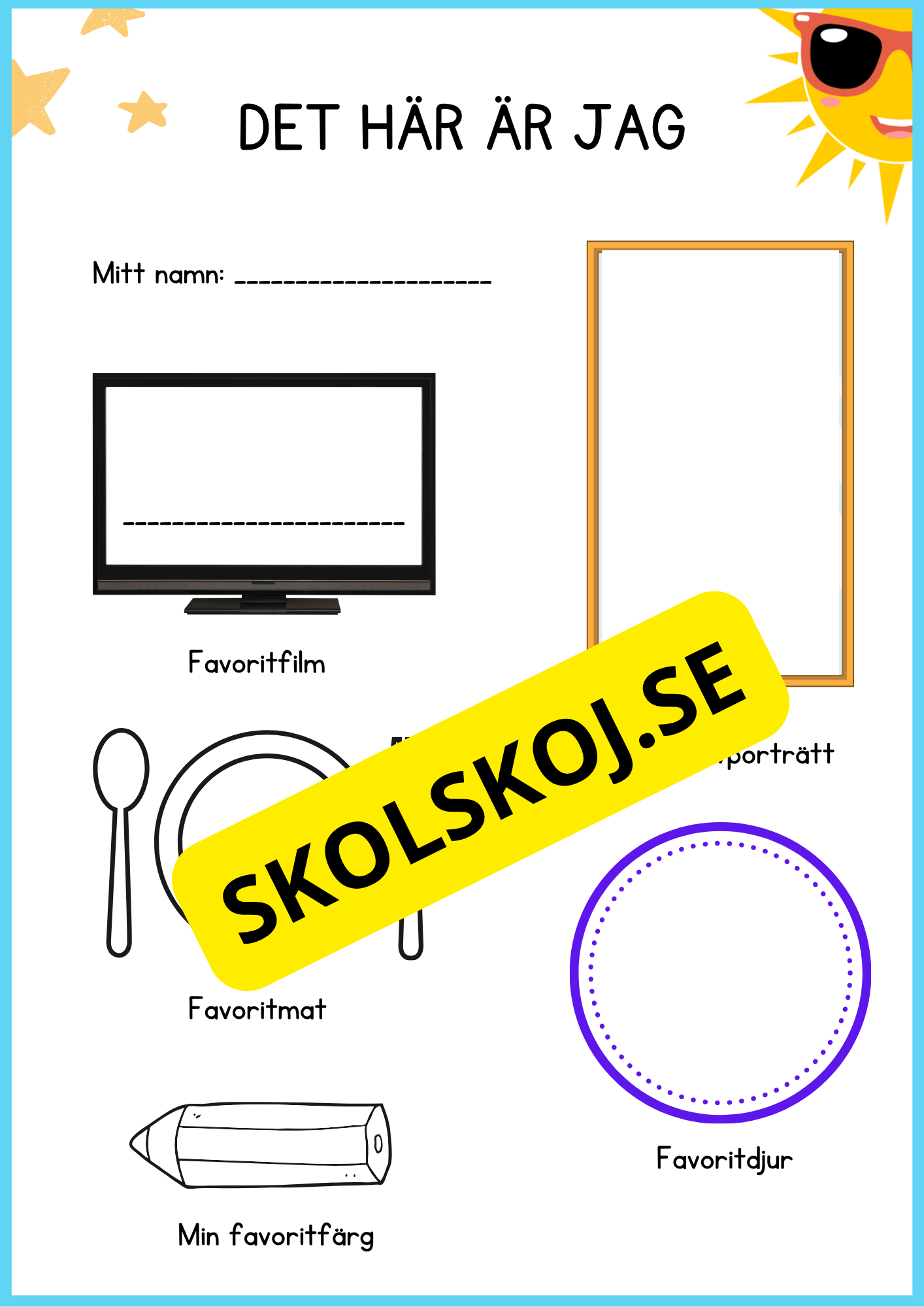 Stort paket - Skolstart (65 sidor)