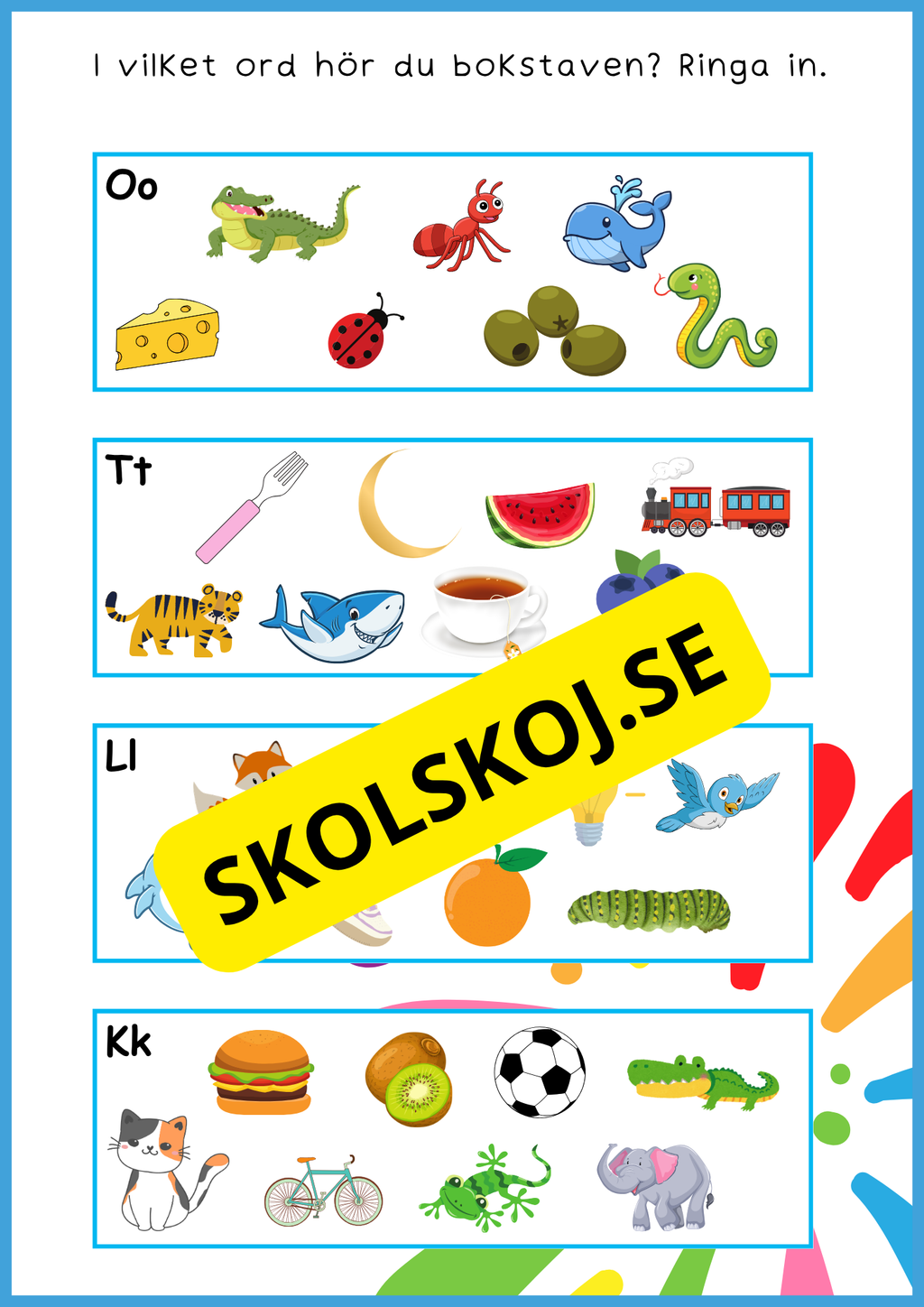 Stort paket - Skolstart (65 sidor)