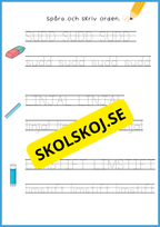 Stort paket - Skolstart (65 sidor)
