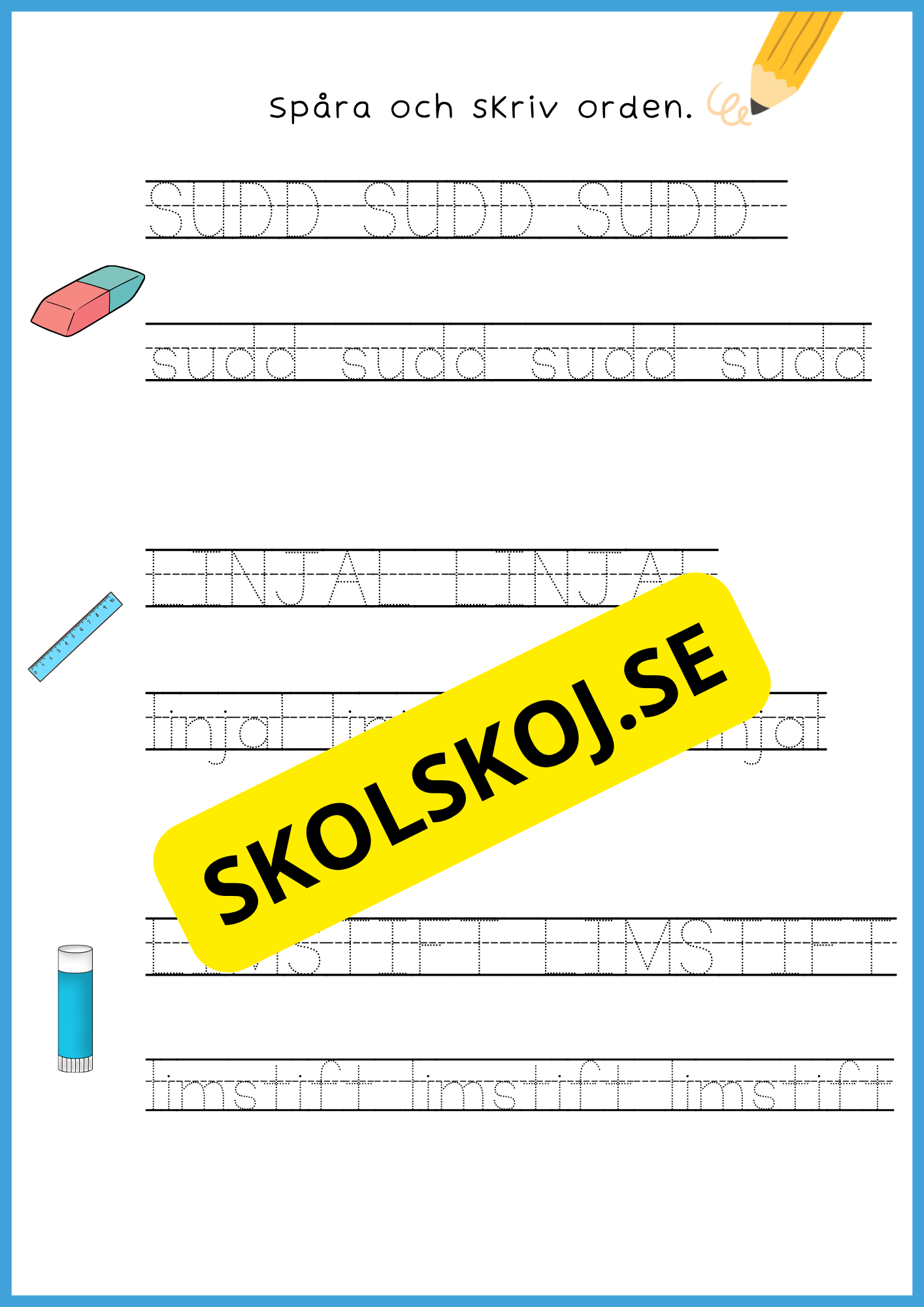 Stort paket - Skolstart (65 sidor)