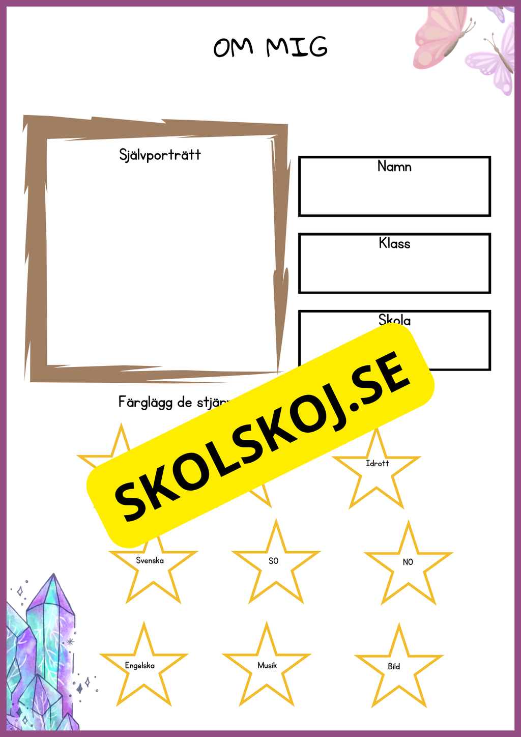 Stort paket - Skolstart (65 sidor)