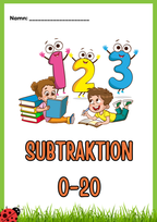 Subtraktion 0 - 20 - Häfte (20 sidor)
