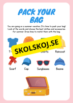 Summer vocabulary and grammar