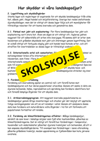 Sveriges landskapsdjur - Årskurs 4 - 6 - Biologi