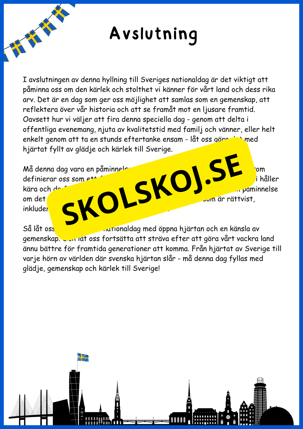 Sveriges nationaldag
