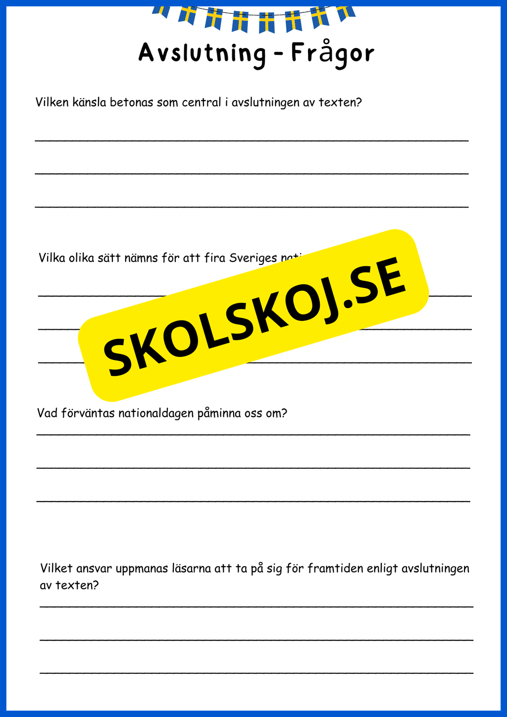 Sveriges nationaldag
