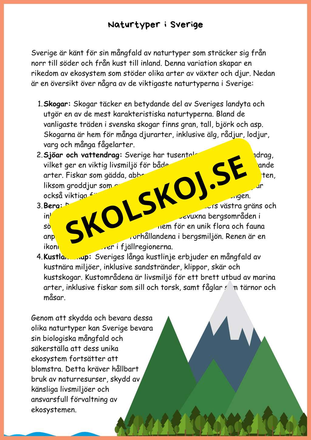 Sveriges naturresurser
