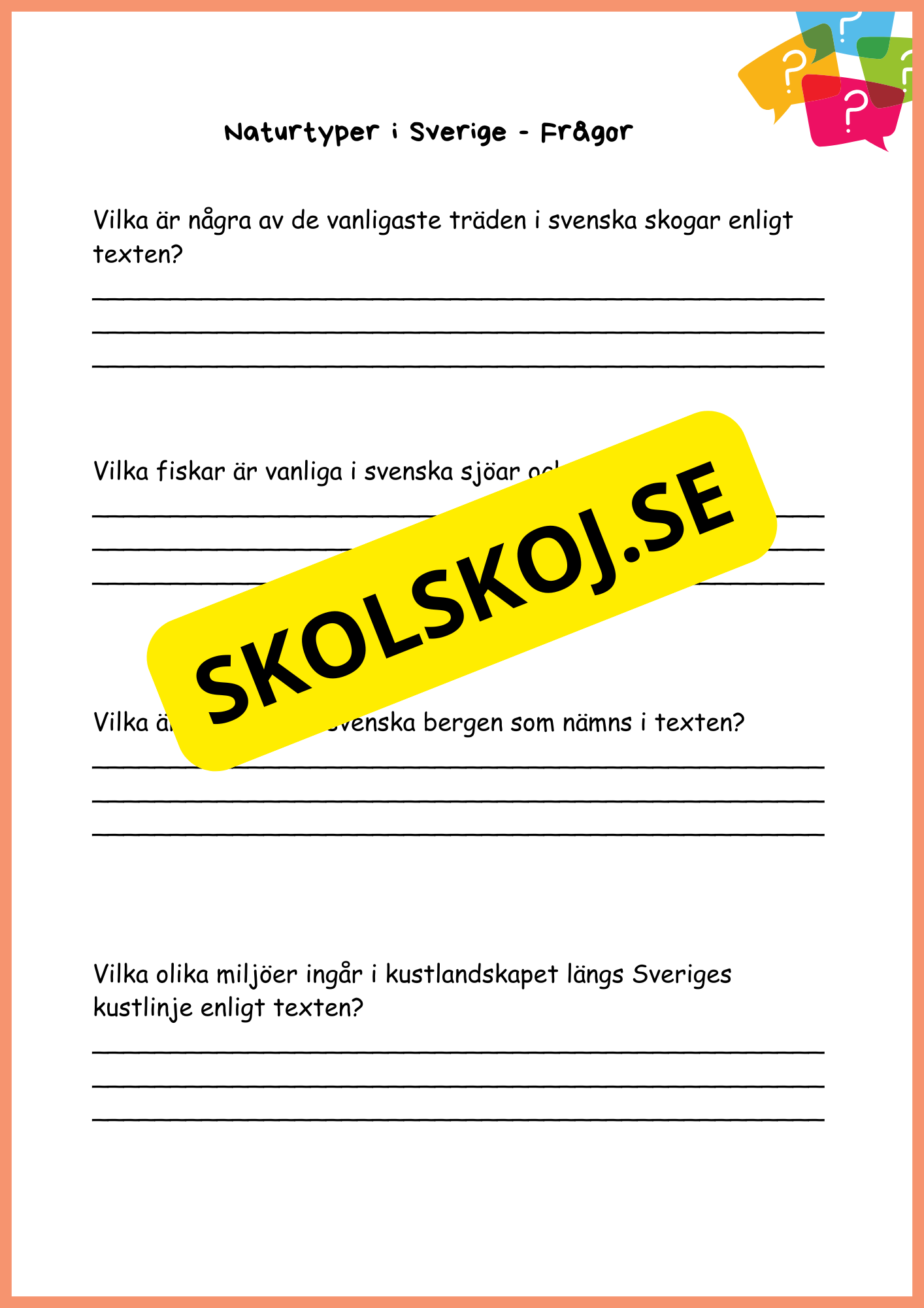 Sveriges naturresurser