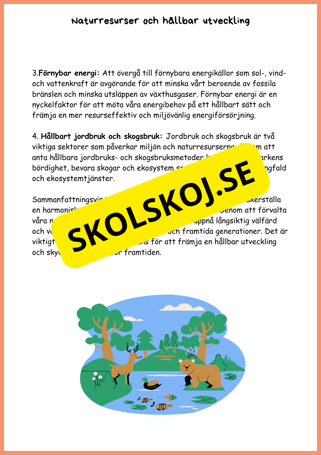 Sveriges naturresurser