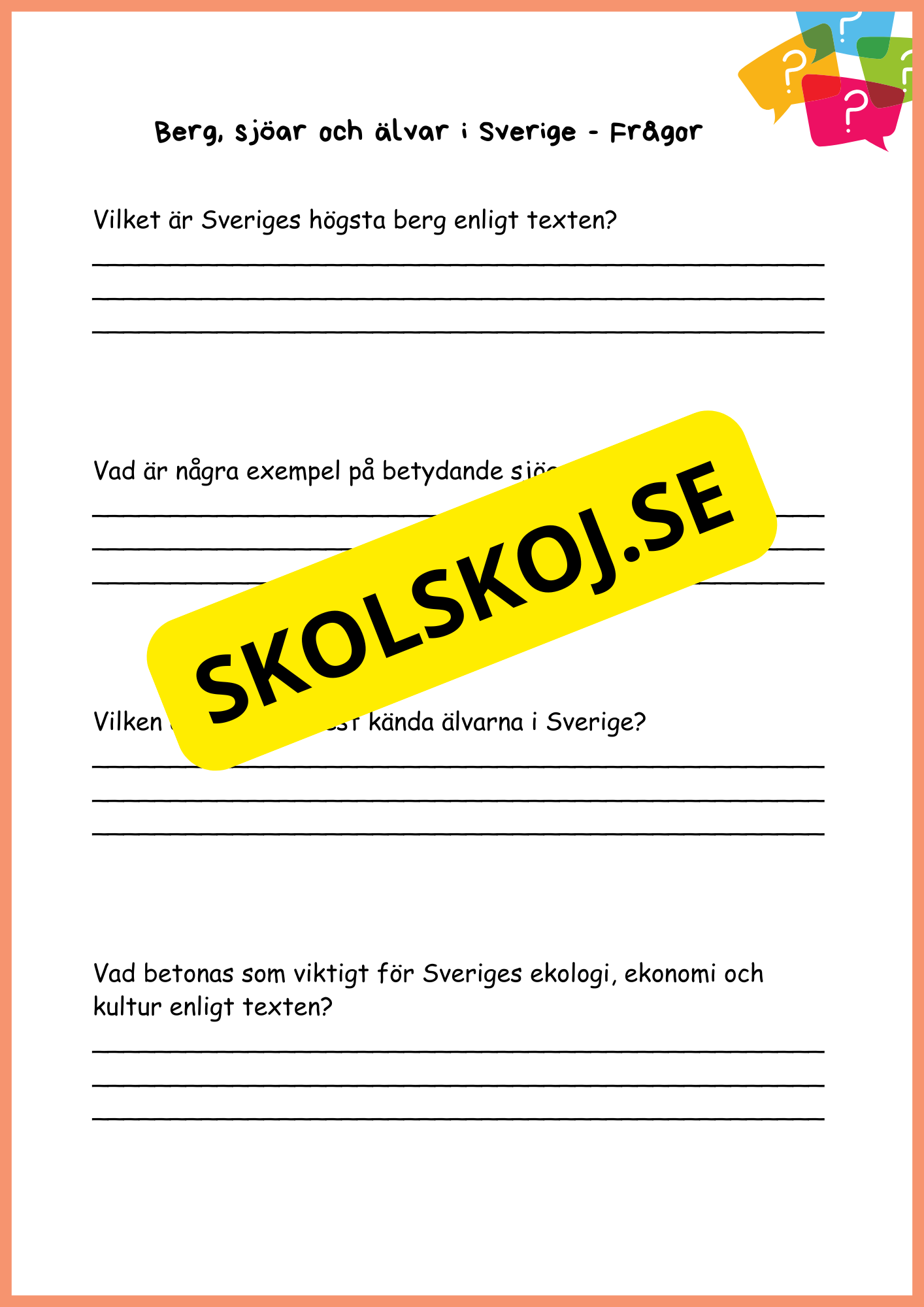Sveriges naturresurser