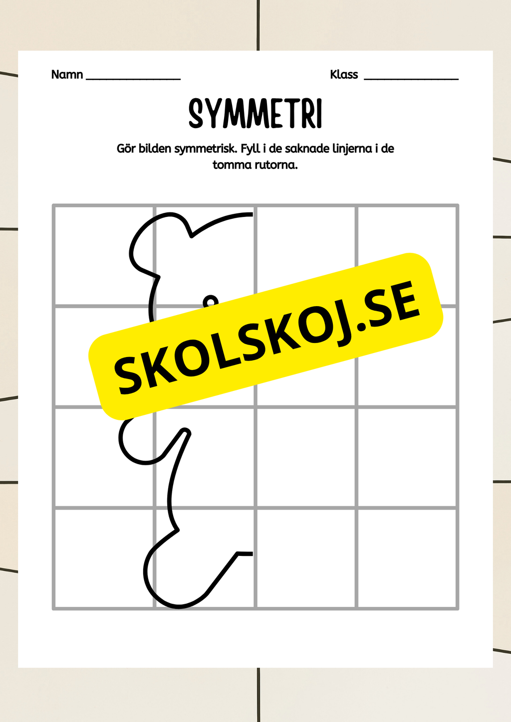 Symmetri - Blandade uppgifter