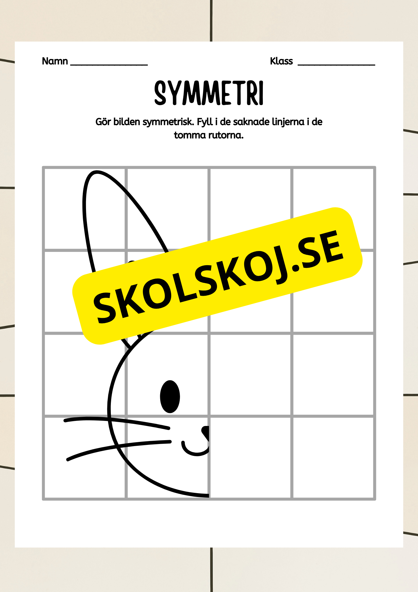 Symmetri - Blandade uppgifter