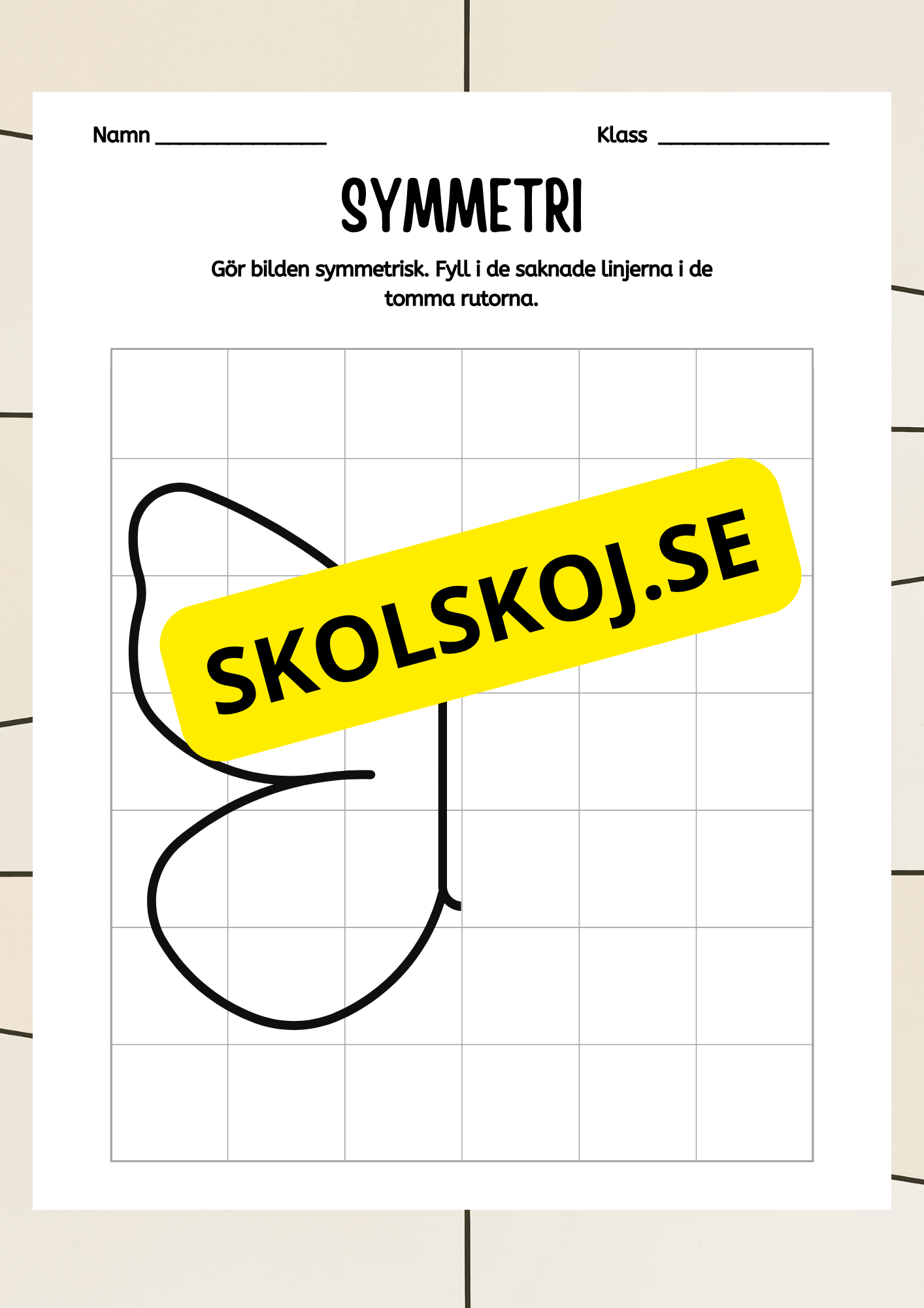 Symmetri - Blandade uppgifter