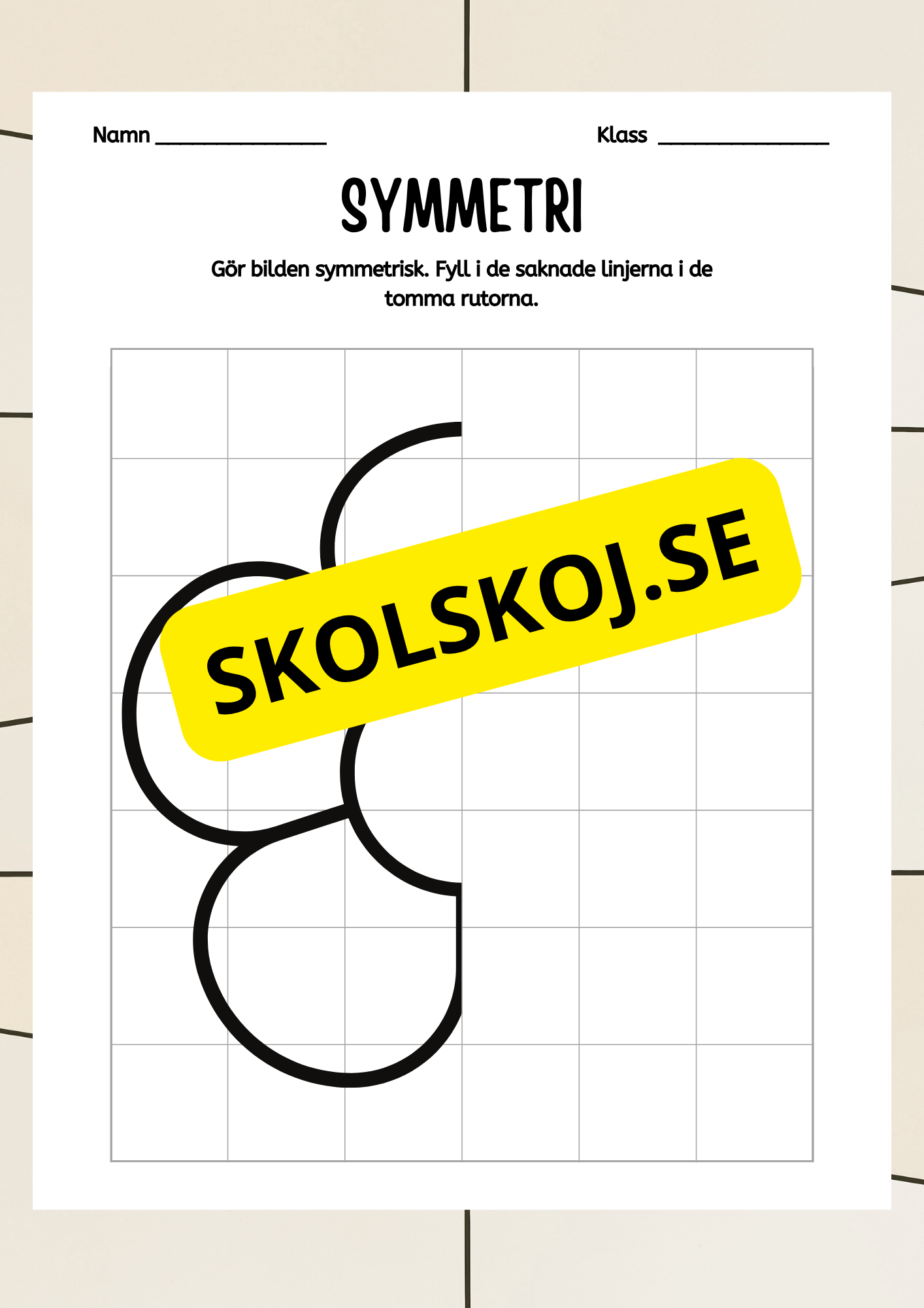 Symmetri - Blandade uppgifter