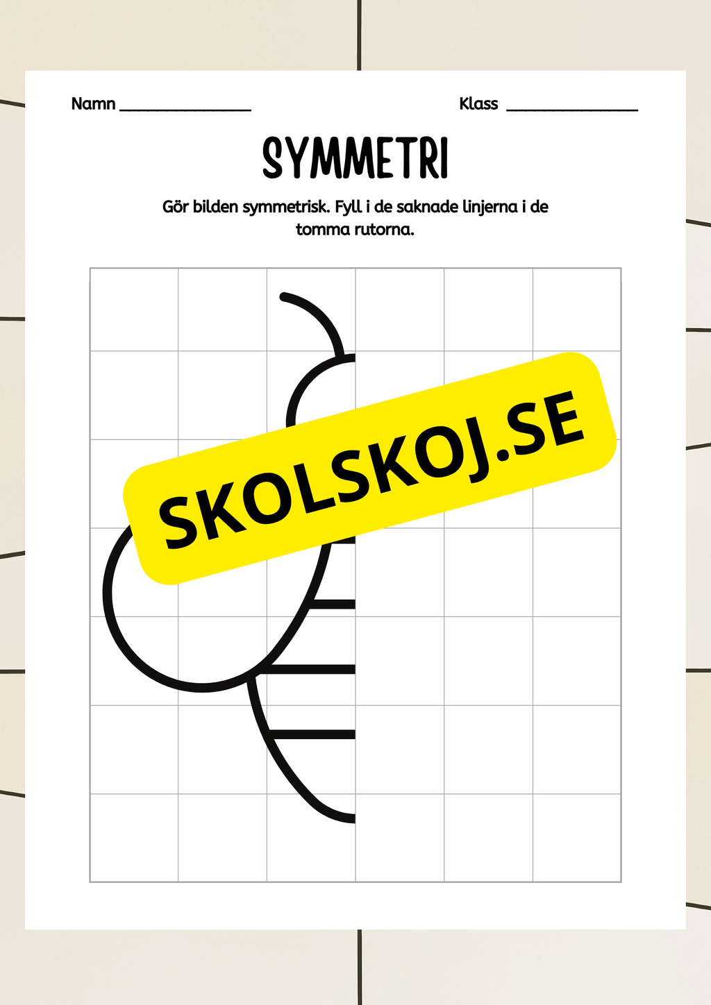Symmetri - Blandade uppgifter