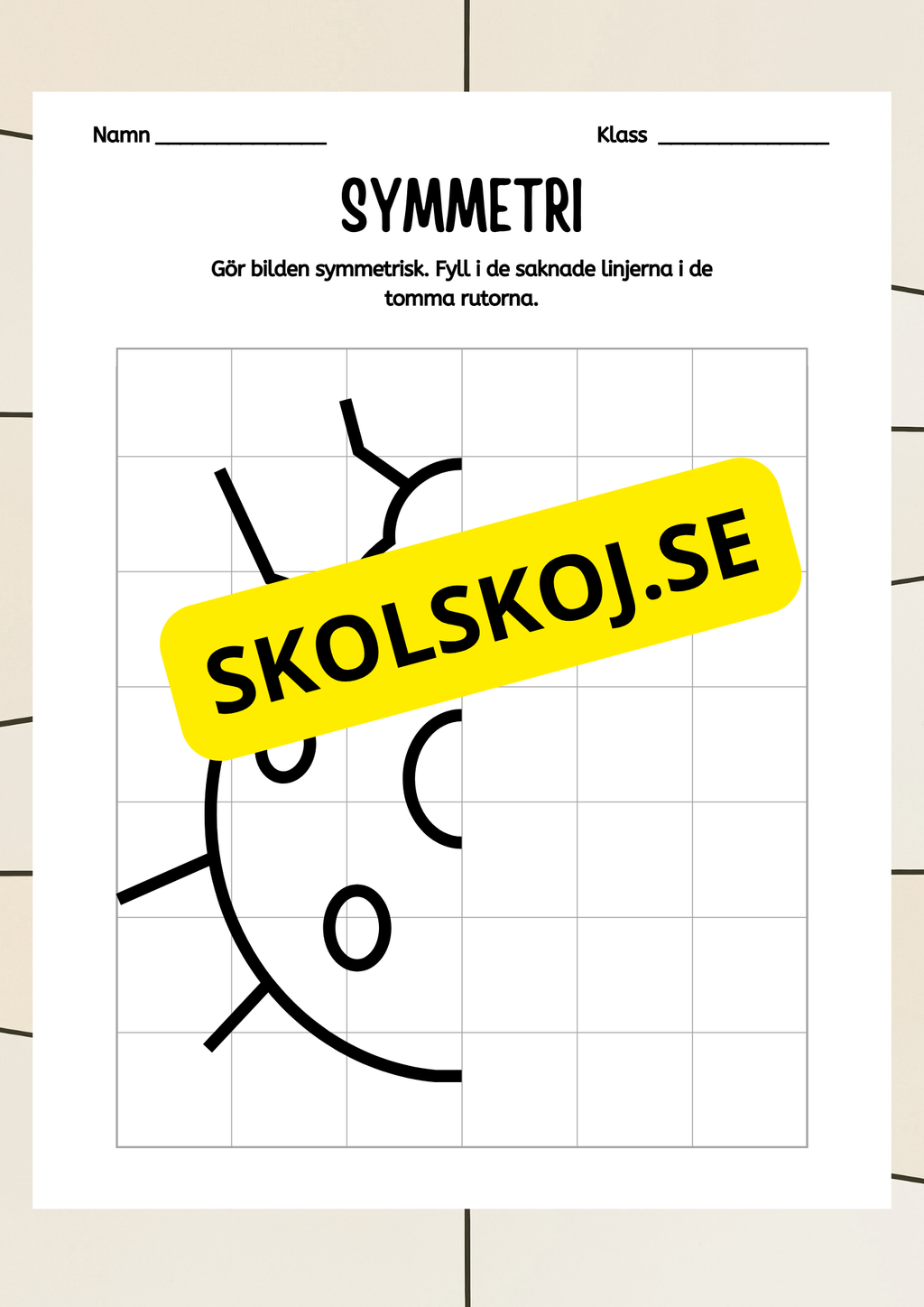 Symmetri - Blandade uppgifter