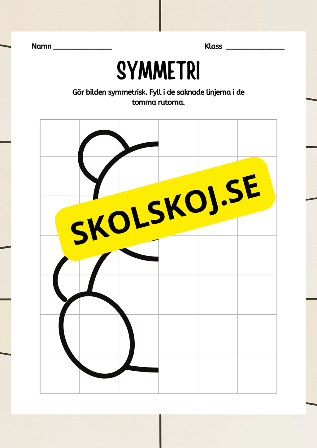 Symmetri - Blandade uppgifter