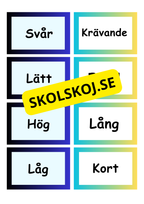 Synonymer - Flashkort