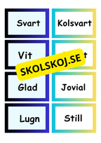 Synonymer - Flashkort