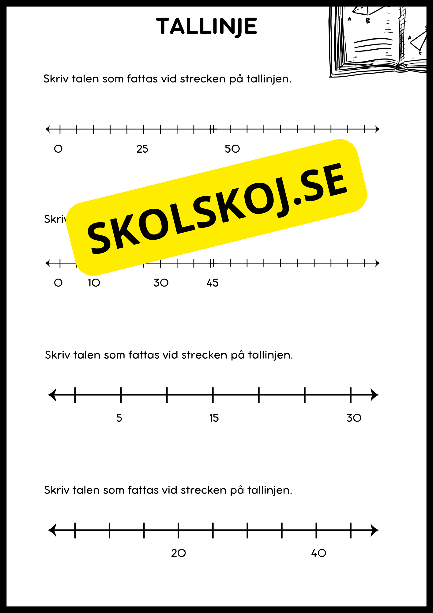 Tallinje - Årskurs 4
