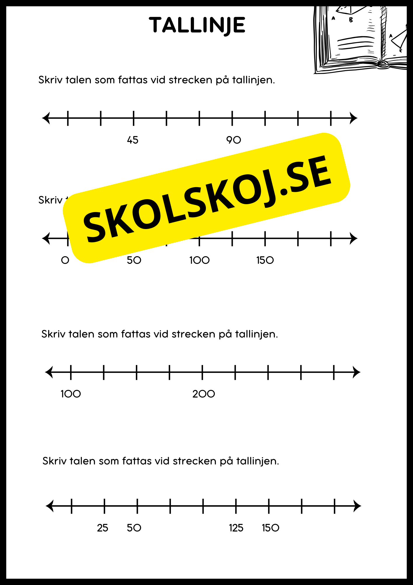 Tallinje - Årskurs 4