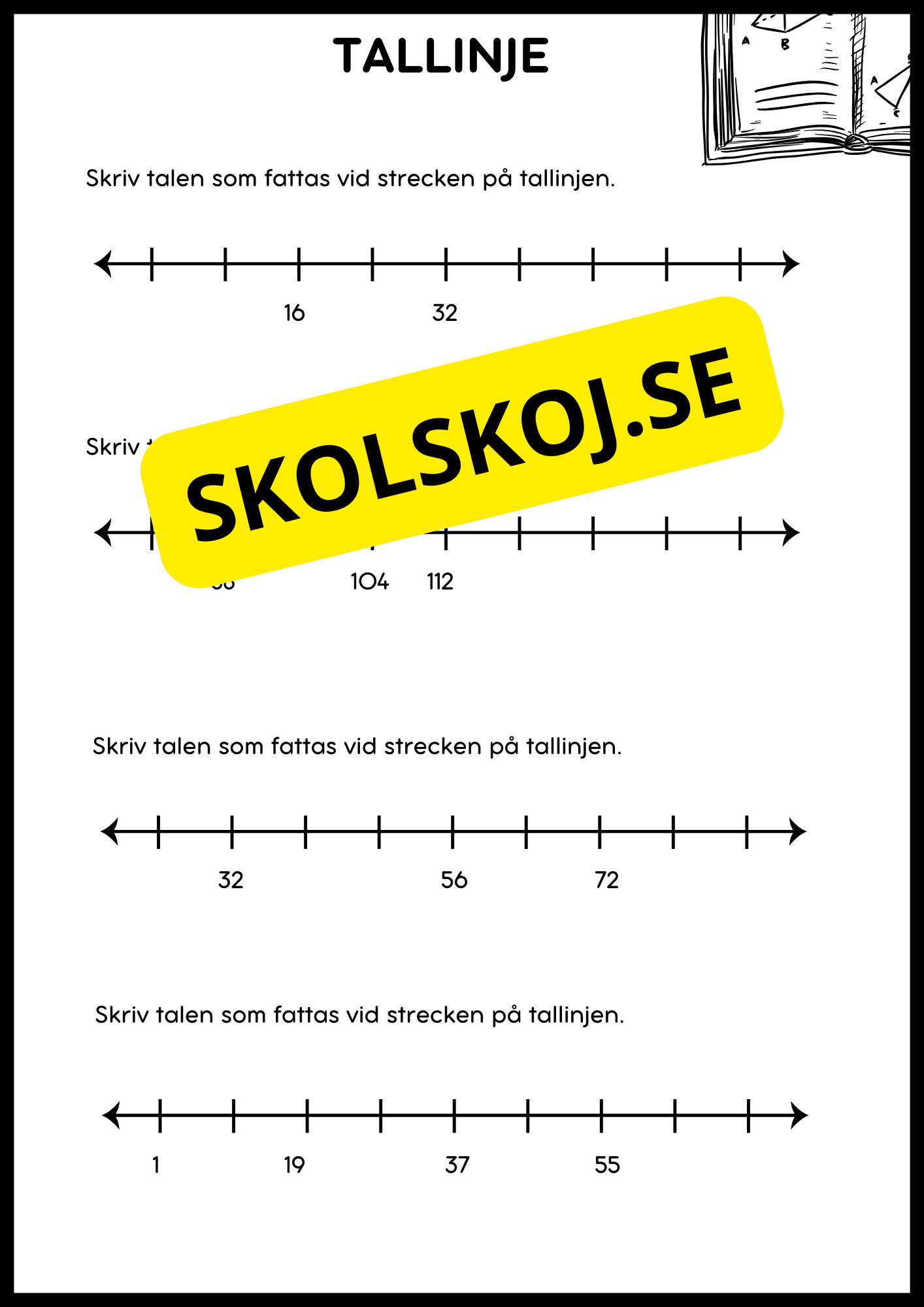 Tallinje - Årskurs 4