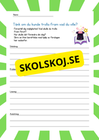 Tänk om – Små skriväventyr