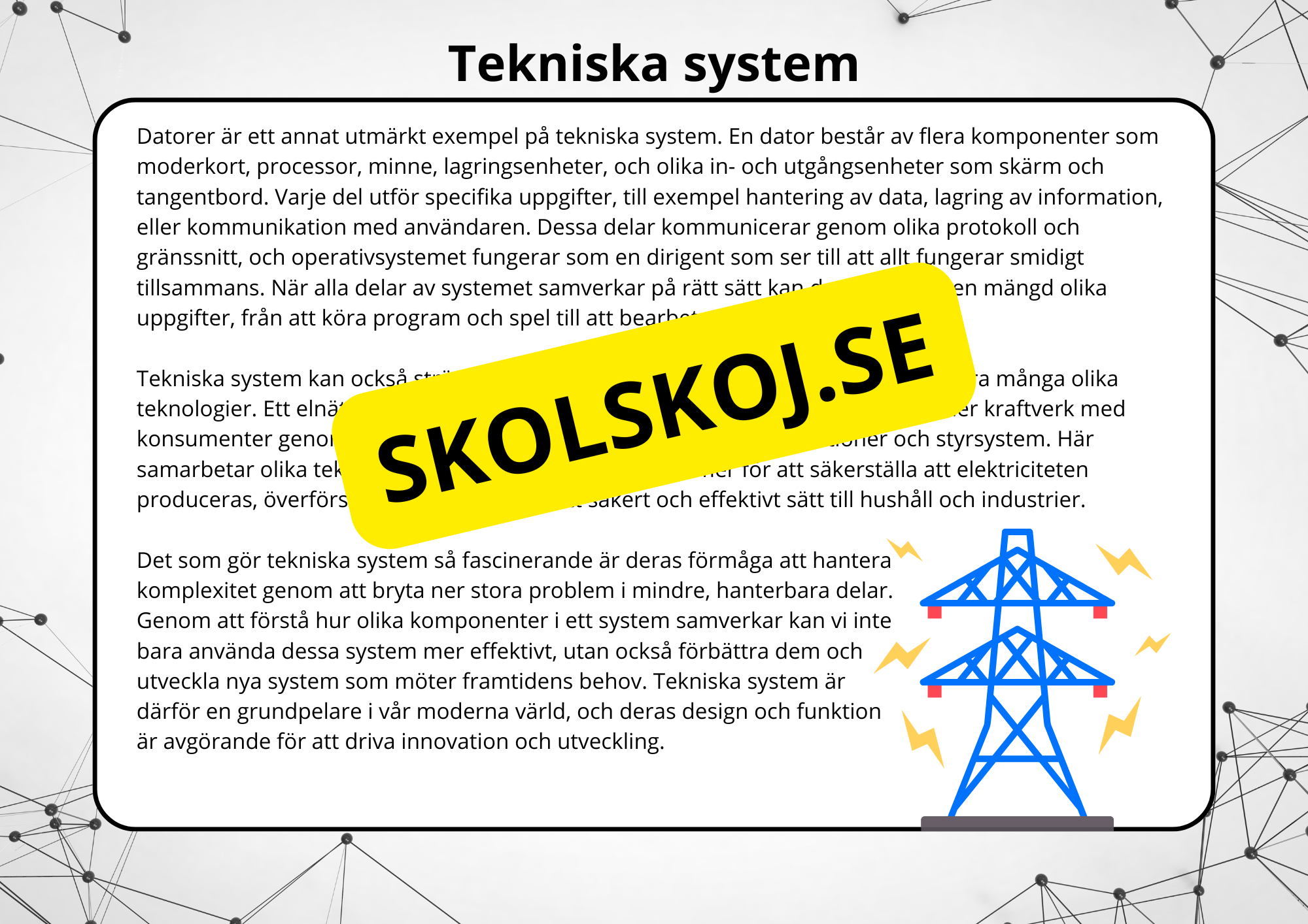 Teknikens värld - Interaktiv lektion (Blädderbok) - Årskurs 4 - 6
