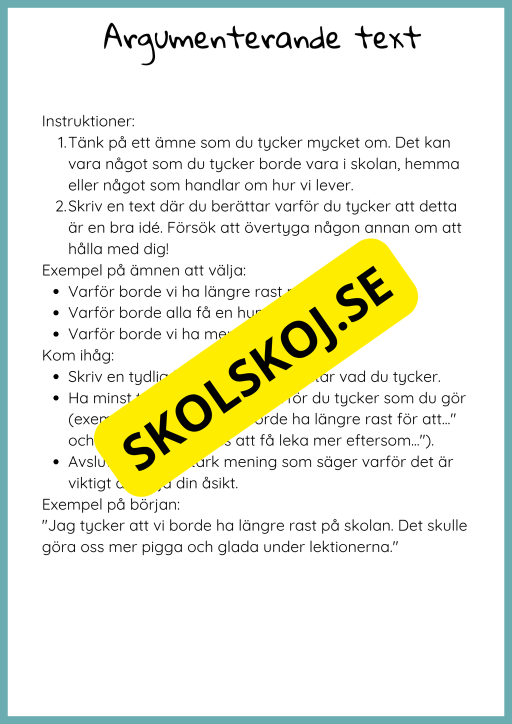 Texttyper - Häfte
