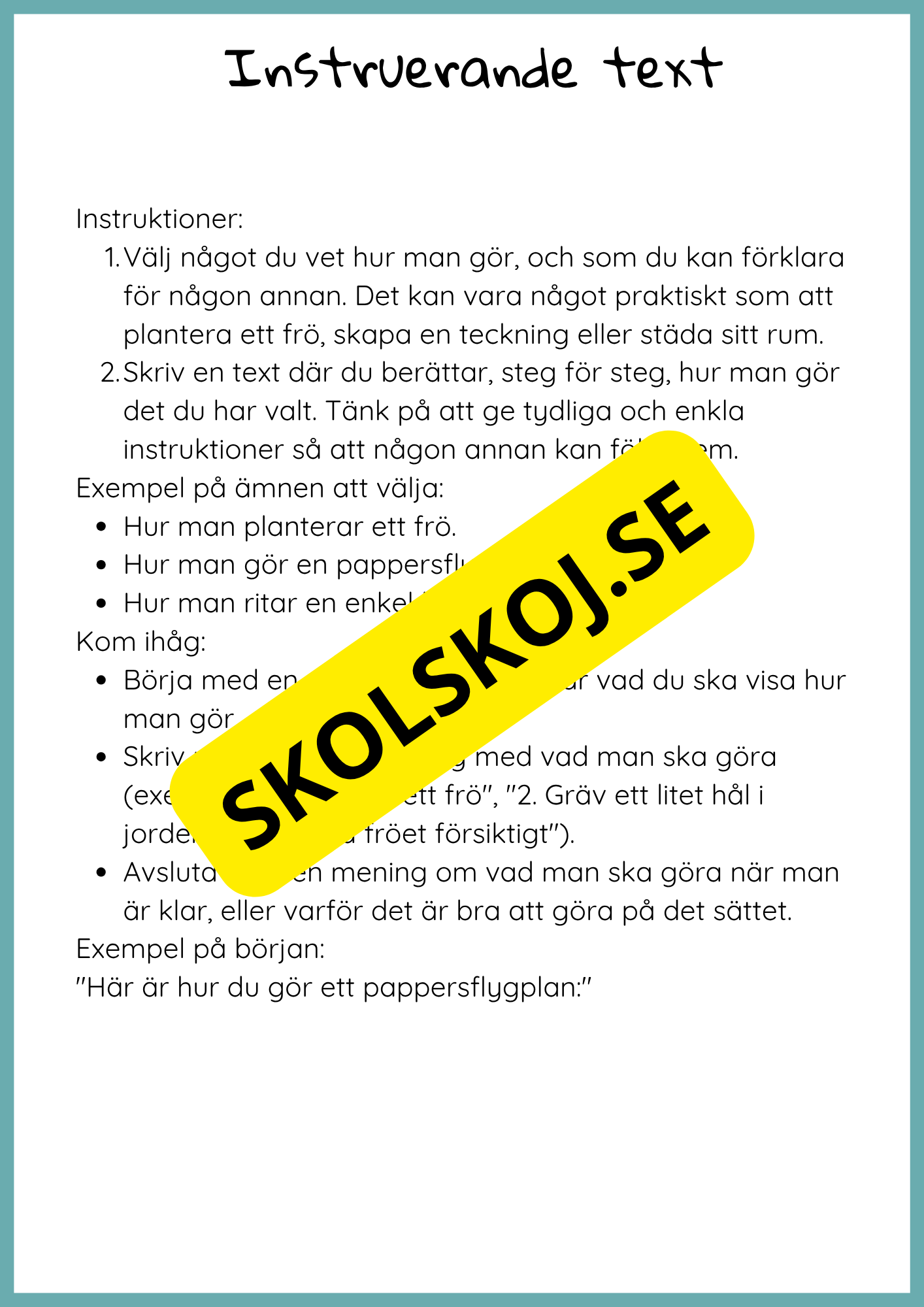 Texttyper - Häfte