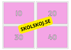 Tians tabell - flashkort