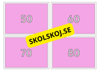 Tians tabell - flashkort