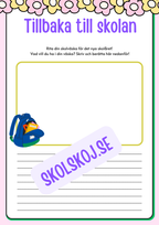Tillbaka till skolan - Årskurs 3 - 4