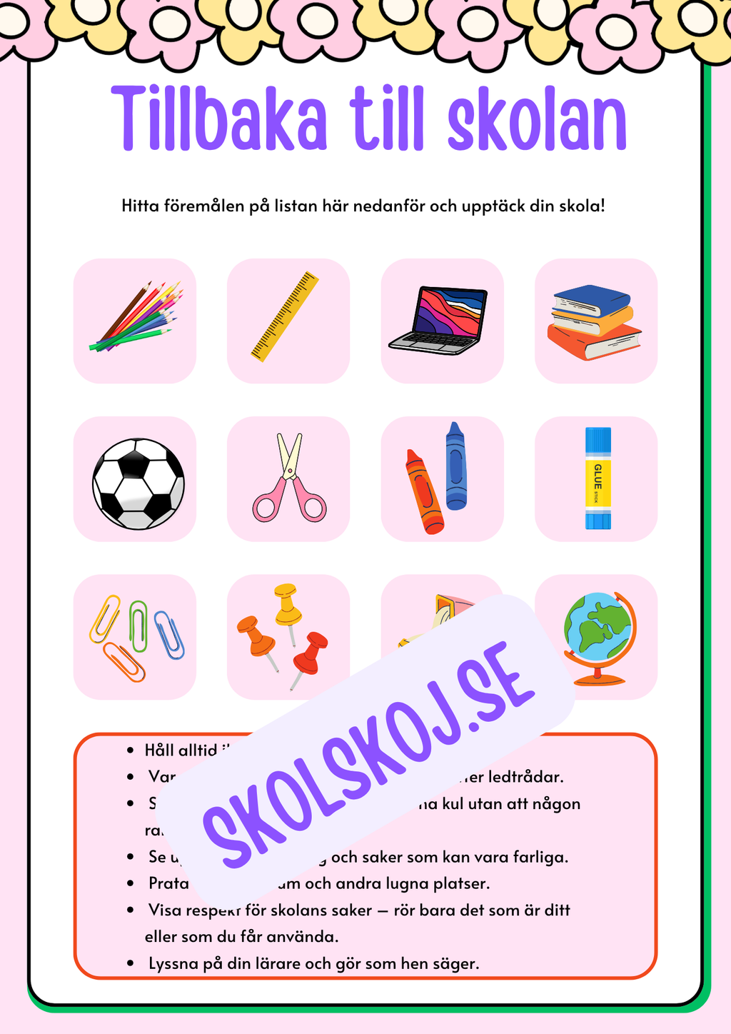 Tillbaka till skolan - Årskurs 3 - 4