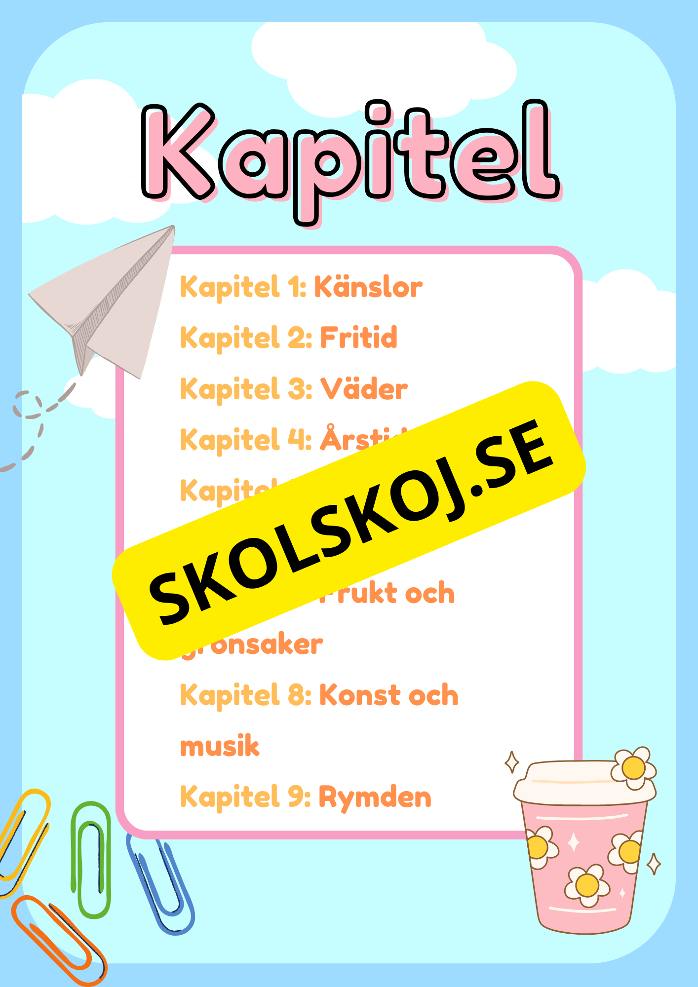 Tillbaka till skolan - Åk 1 - 3