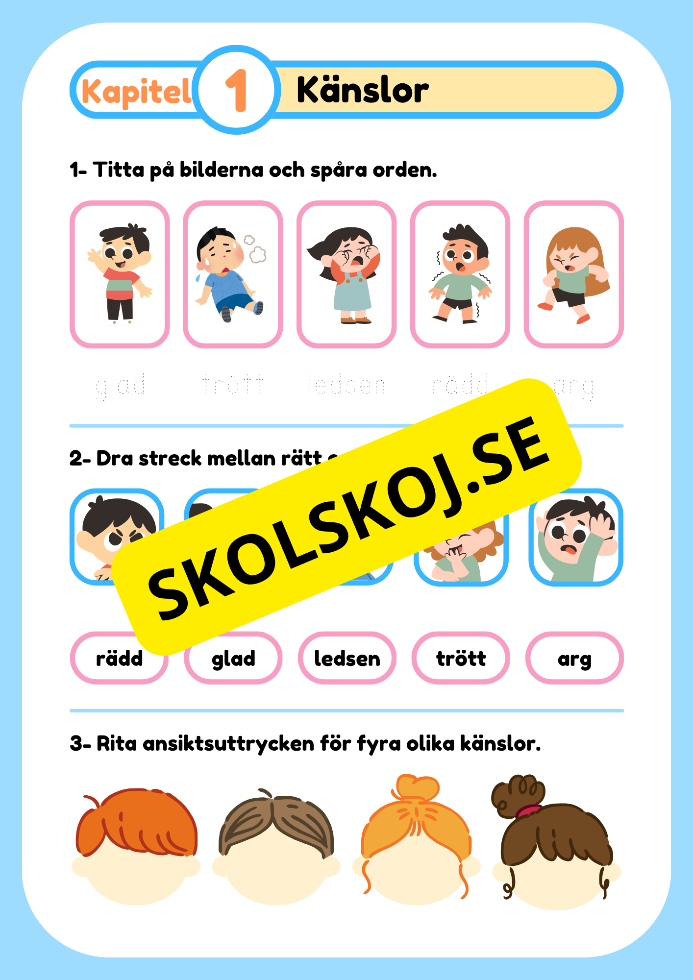 Tillbaka till skolan - Åk 1 - 3