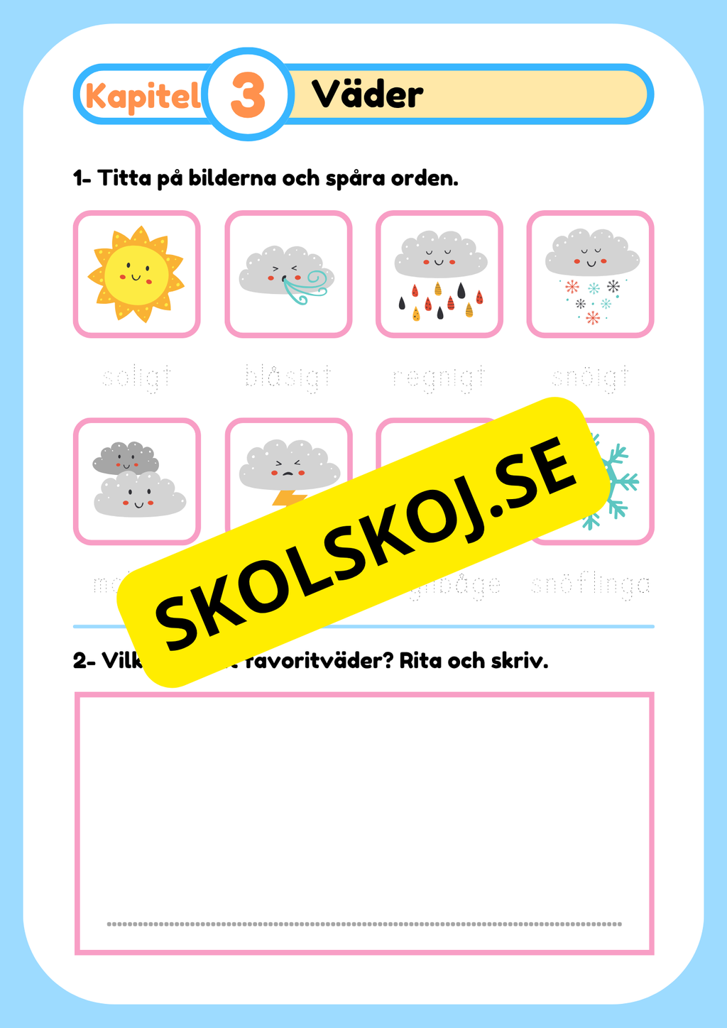 Tillbaka till skolan - Åk 1 - 3