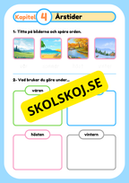 Tillbaka till skolan - Åk 1 - 3