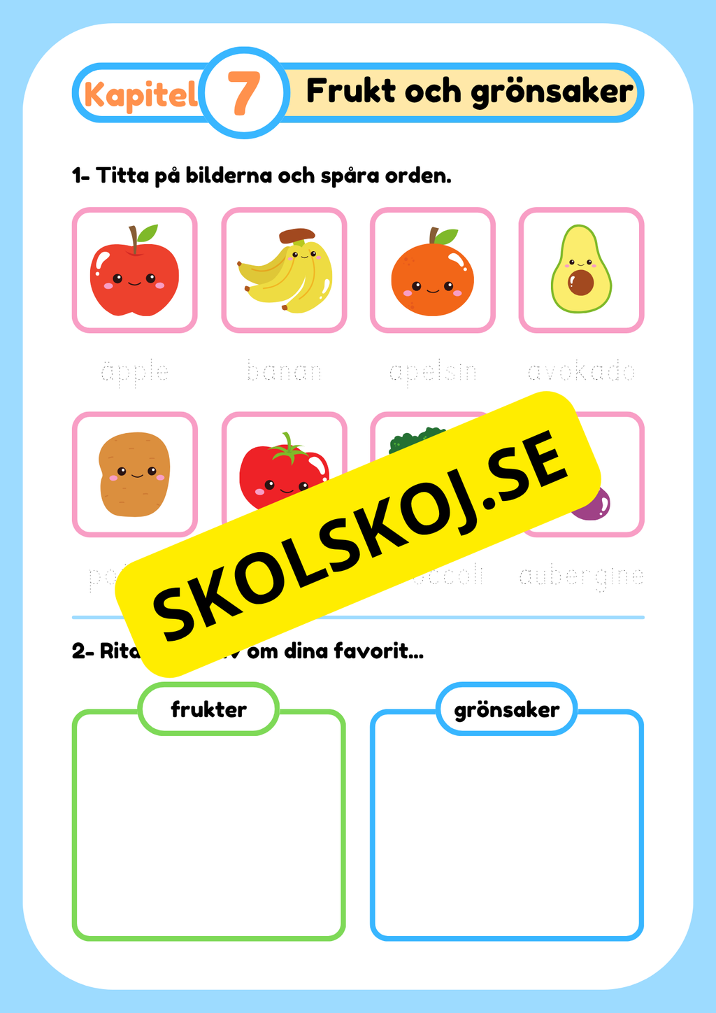 Tillbaka till skolan - Åk 1 - 3