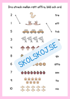 Tillsammans lär vi siffrorna 1 - 10