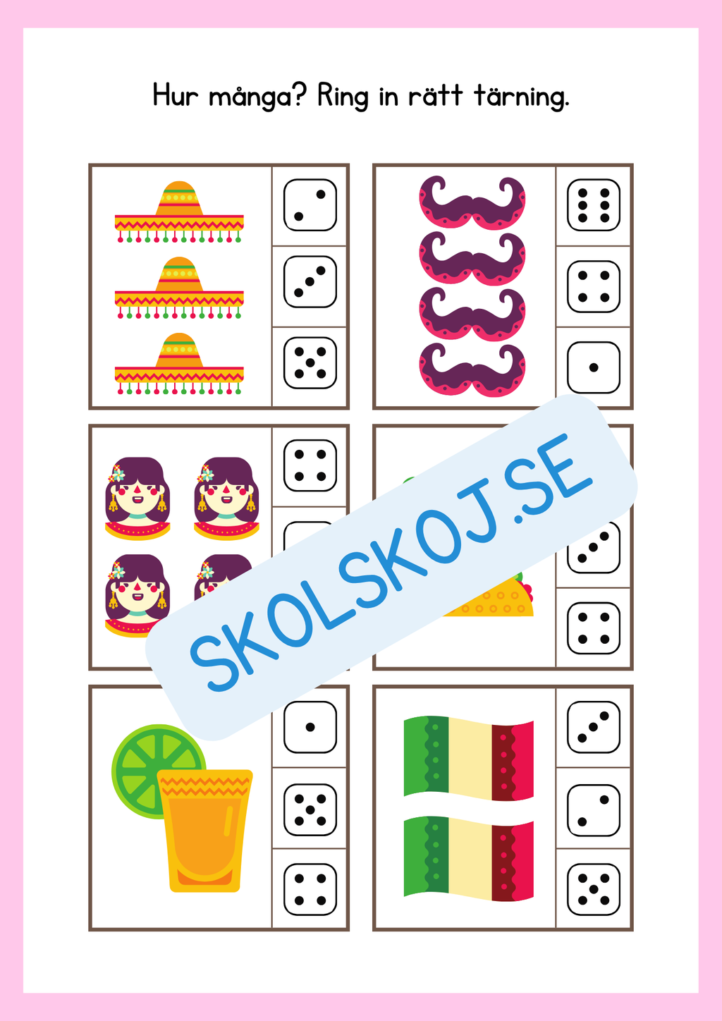 Tillsammans lär vi siffrorna 1 - 10