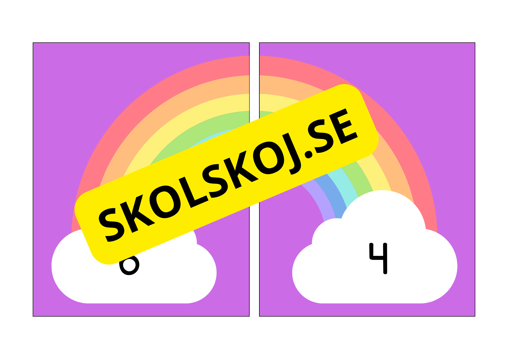 Tiokompisar - Regnbåge