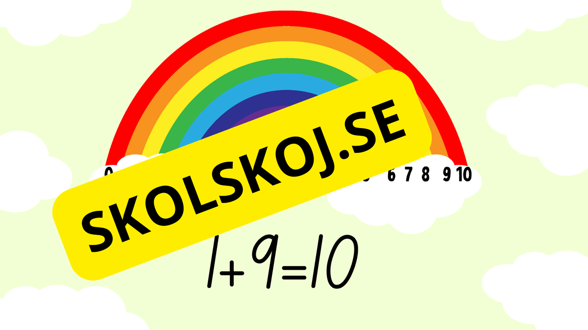 Tiokompisar 0–10 – Färgglad matematikpresentation
